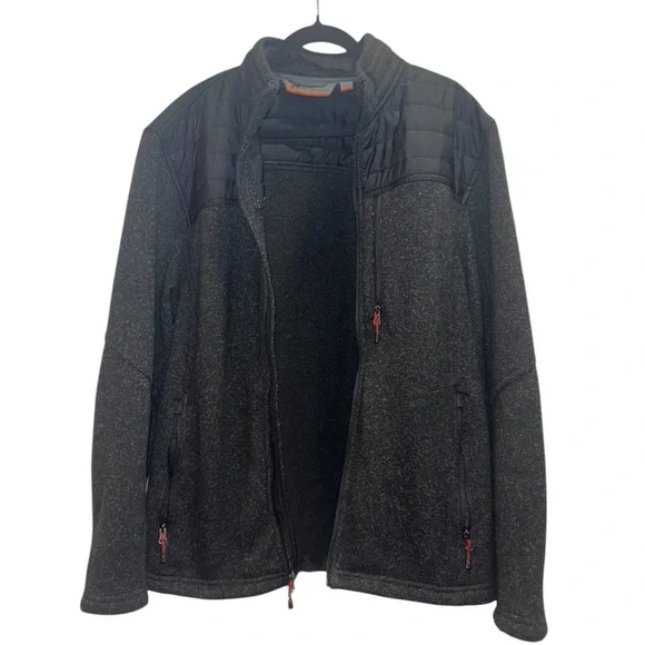 Free Country Black and Gray Jacket with Orange Trim - Picture 4 of 6